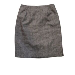 Briggs New York Plaid Wool-Blend Pencil Skirt Size 6